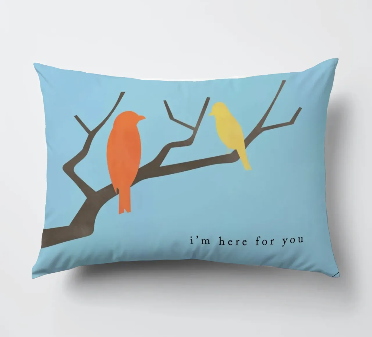Hello Birds cuscino da natural neutral
