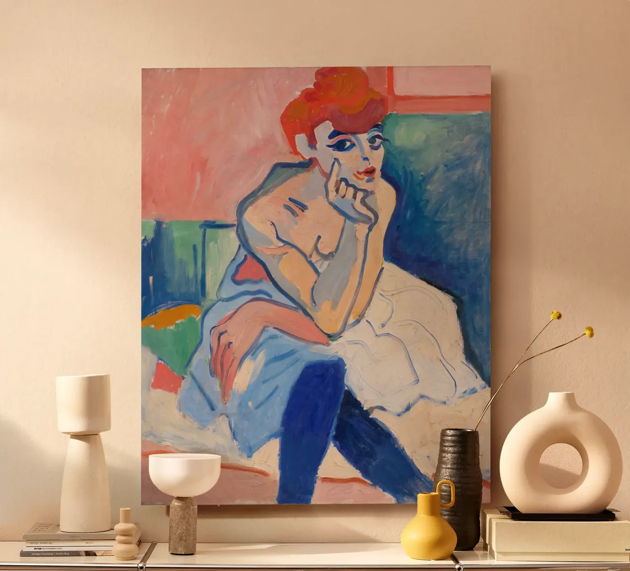 André Derain - Donna in camicia alluminio dibond da ARTOTHEK