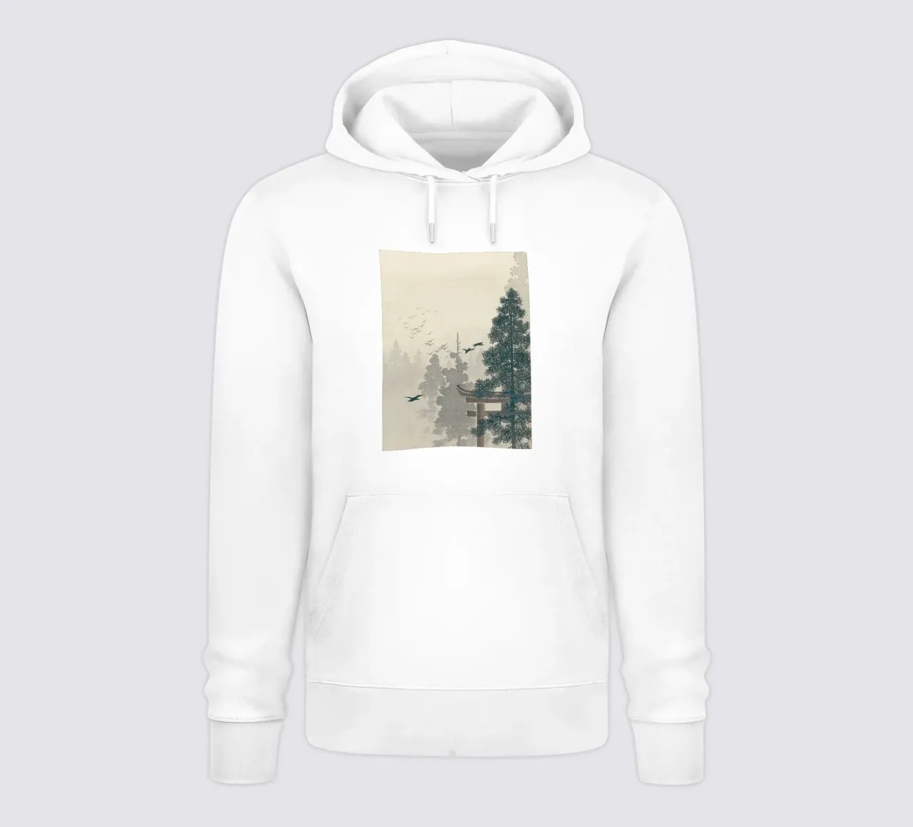 Ohara koson - Pine tree felpa con cappuccio da apoloprints
