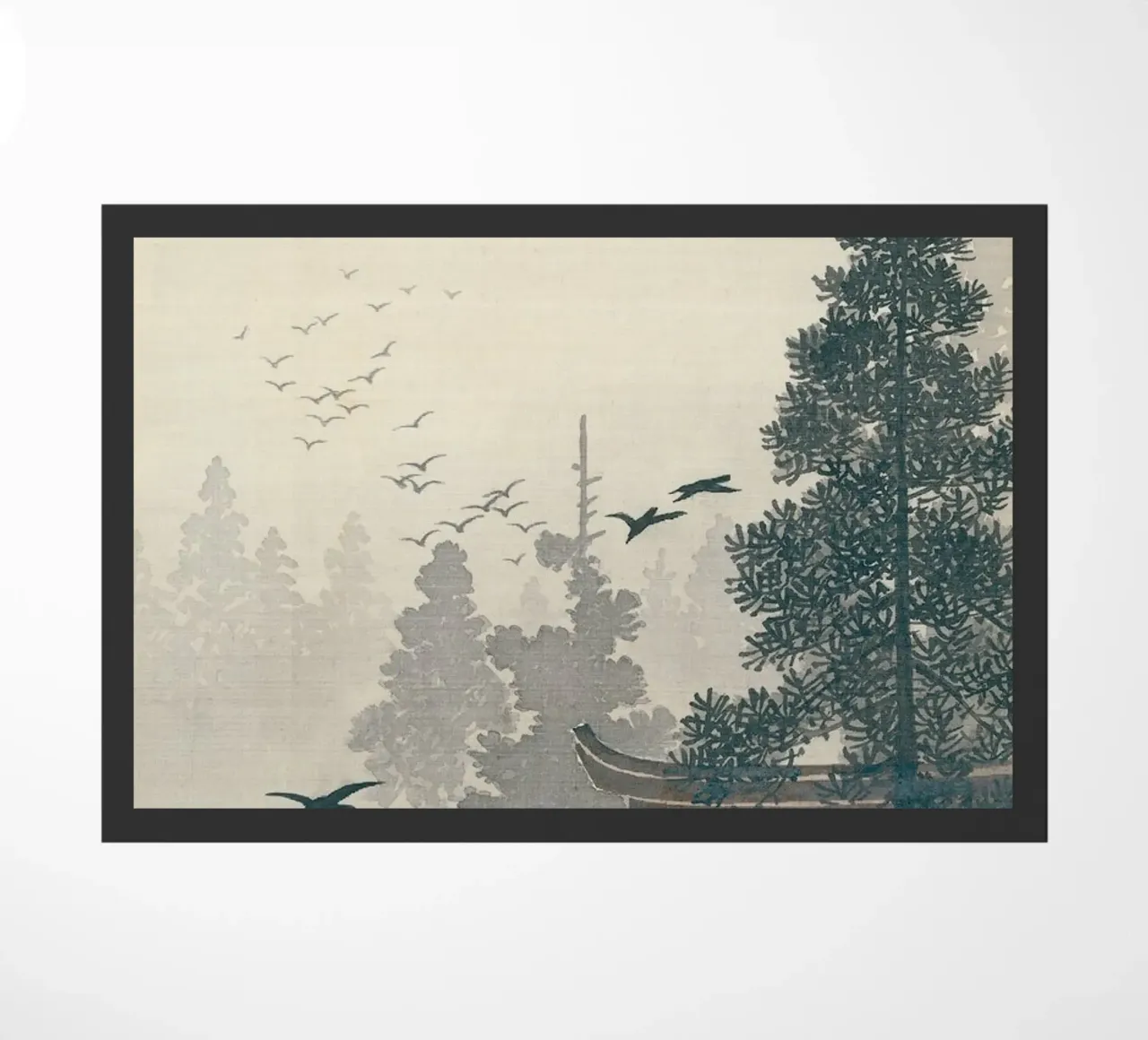 Ohara koson - Pine tree felpudo de apoloprints