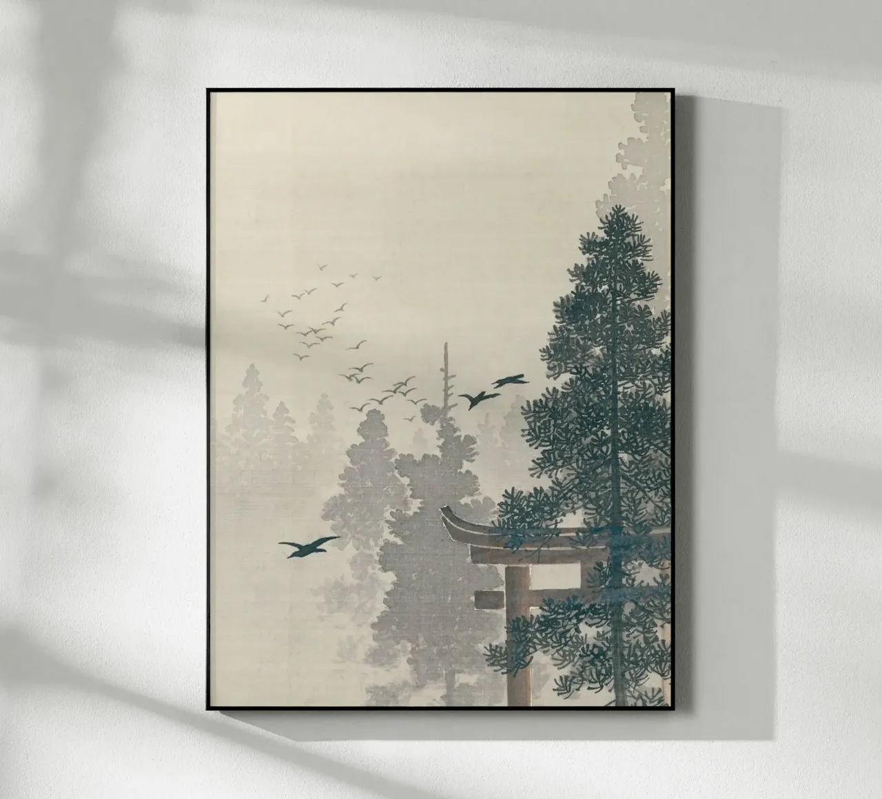Pine tree - Ohara koson plexiglass da Asian Art