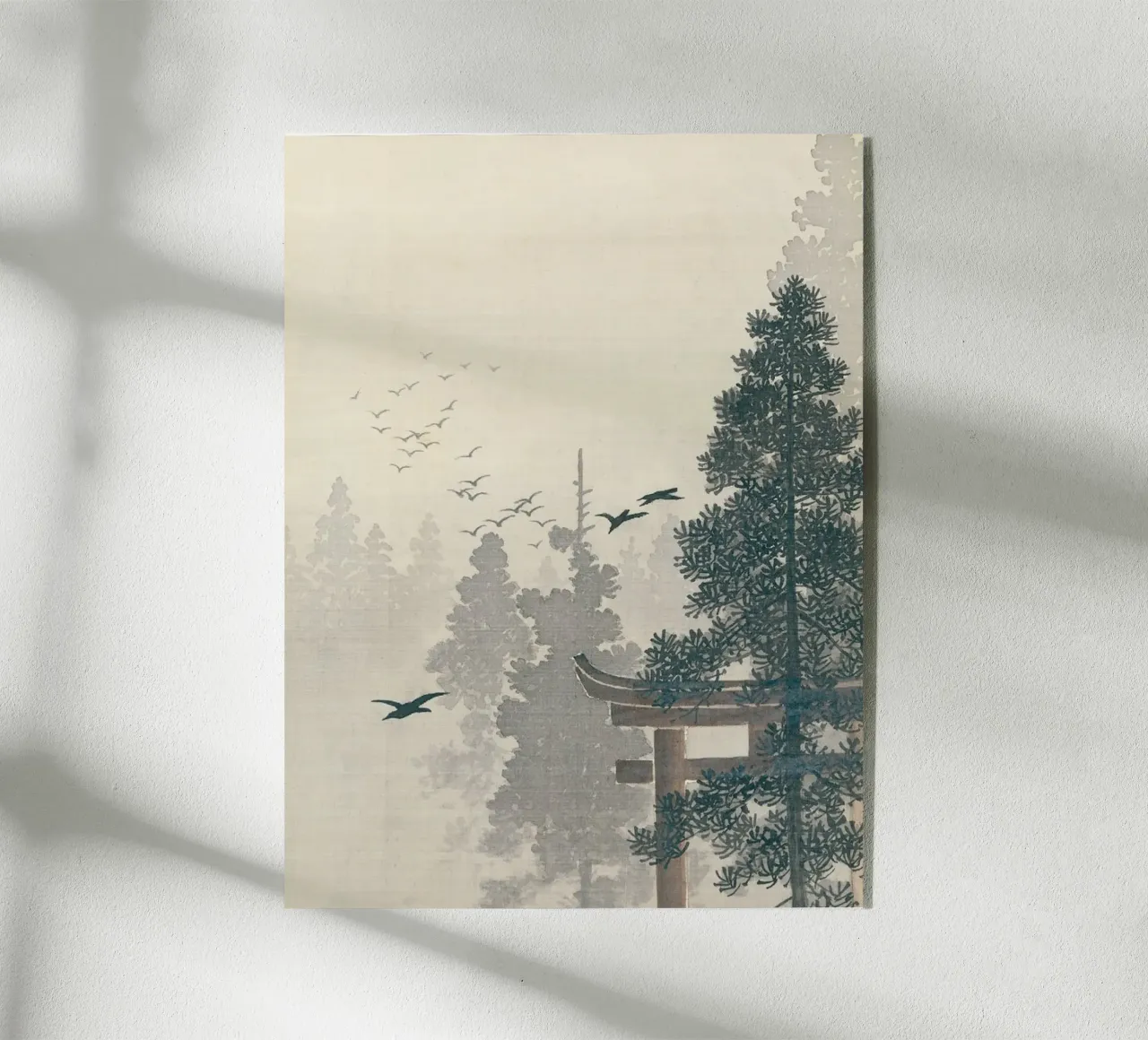 Pine tree - Ohara koson plexiglass da Asian Art