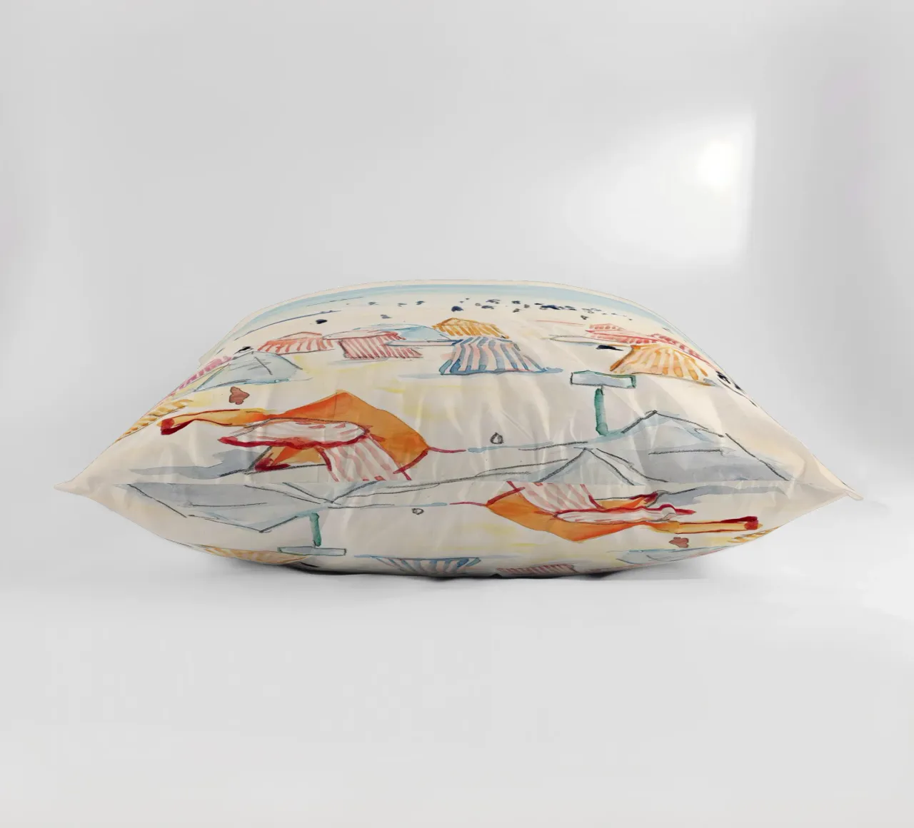 Boho Beach Painting cuscino da apoloprints