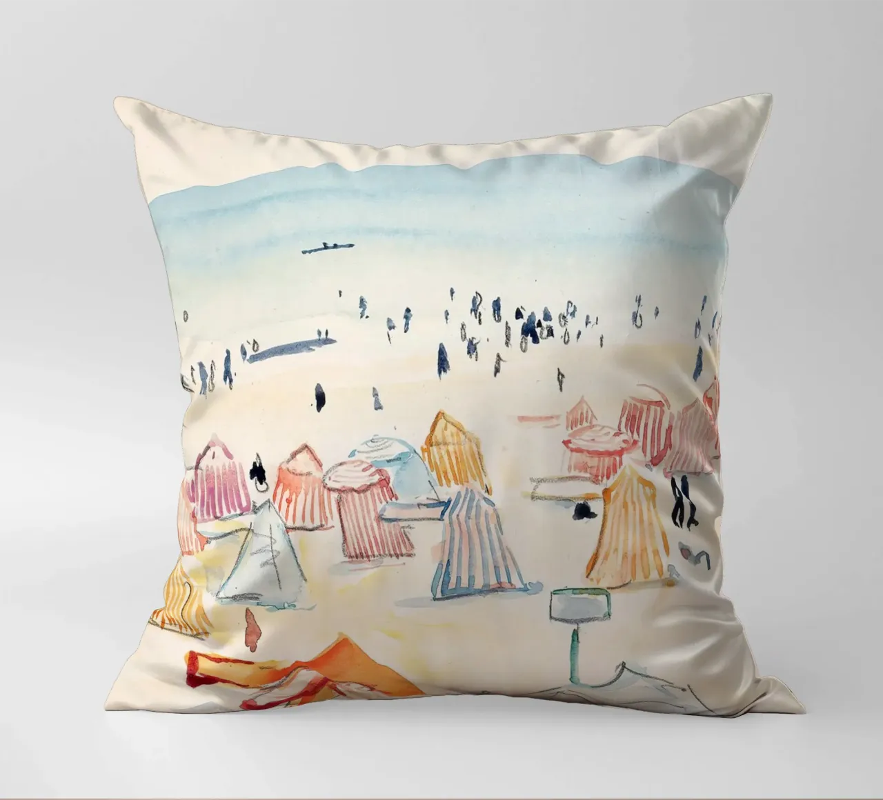 Boho Beach Painting cuscino da apoloprints