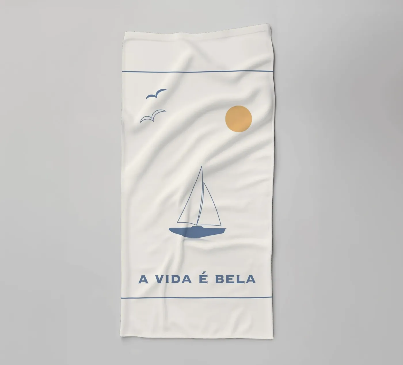 A VIDA É BELA badhanddoek van natural neutral