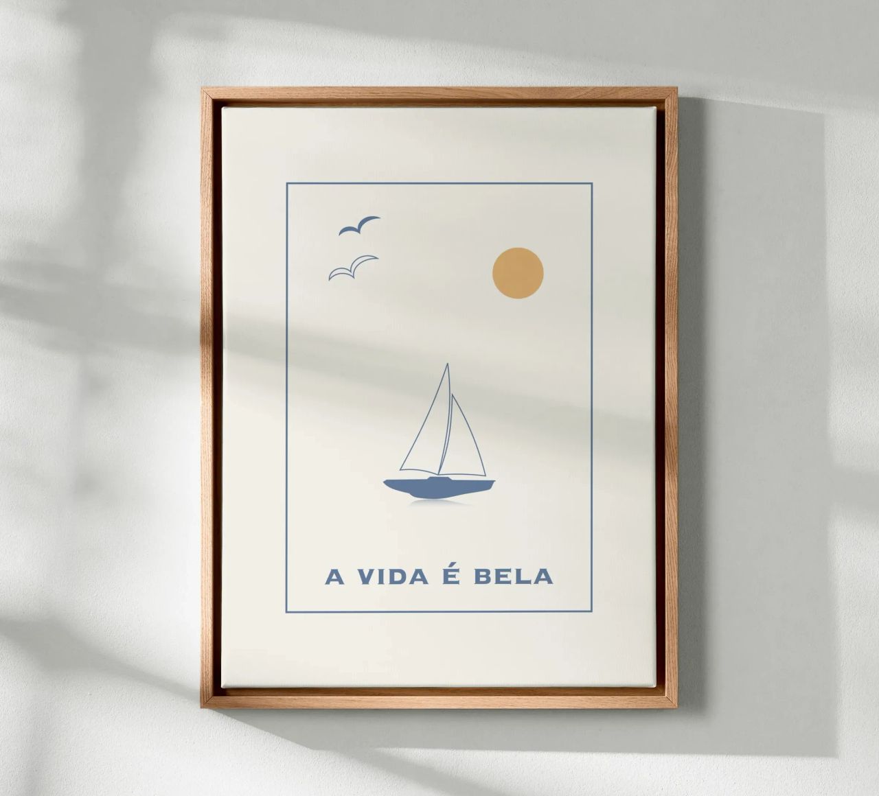 A VIDA É BELA Leinwand von natural neutral