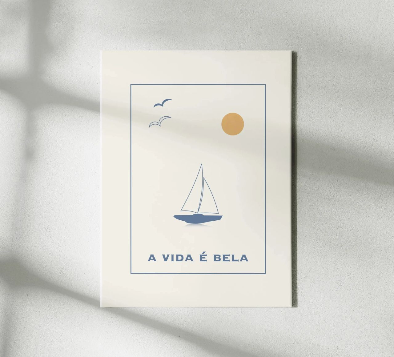 A VIDA É BELA Leinwand von natural neutral