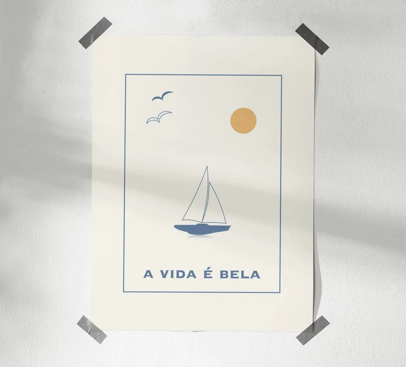 A VIDA É BELA Poster von natural neutral