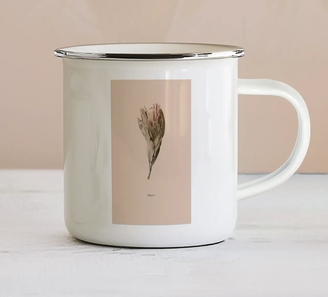 Botanico I tazza in smalto da Elena Veronese