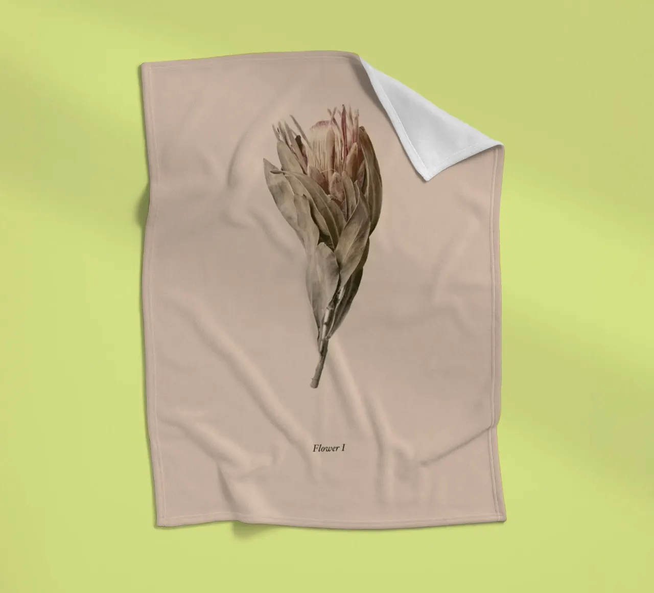 Botanico I coperta in pile da Elena Veronese