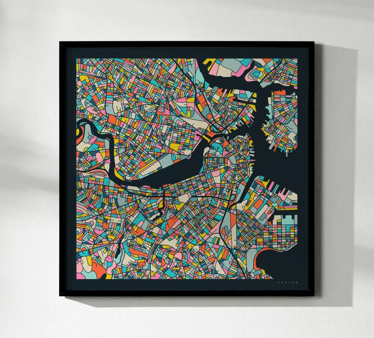 BOSTON MAP poster by Jazzberry Blue