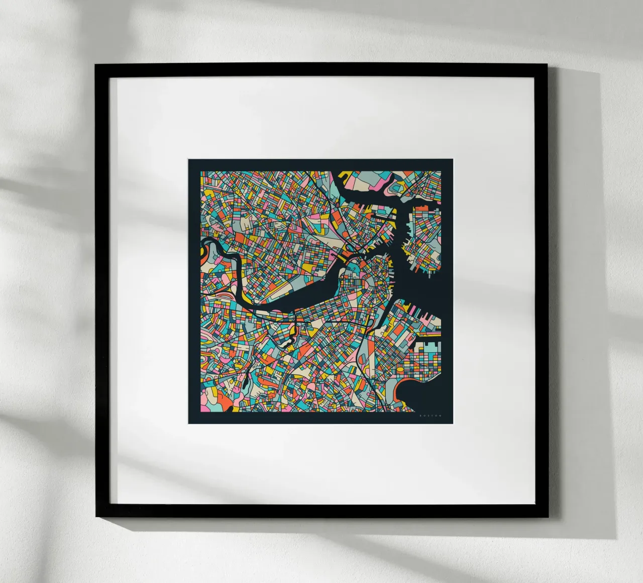 BOSTON MAP poster by Jazzberry Blue