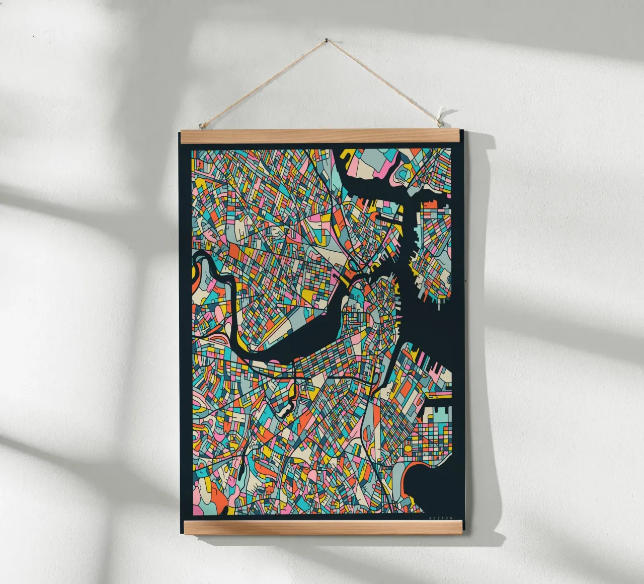 BOSTON MAP poster by Jazzberry Blue