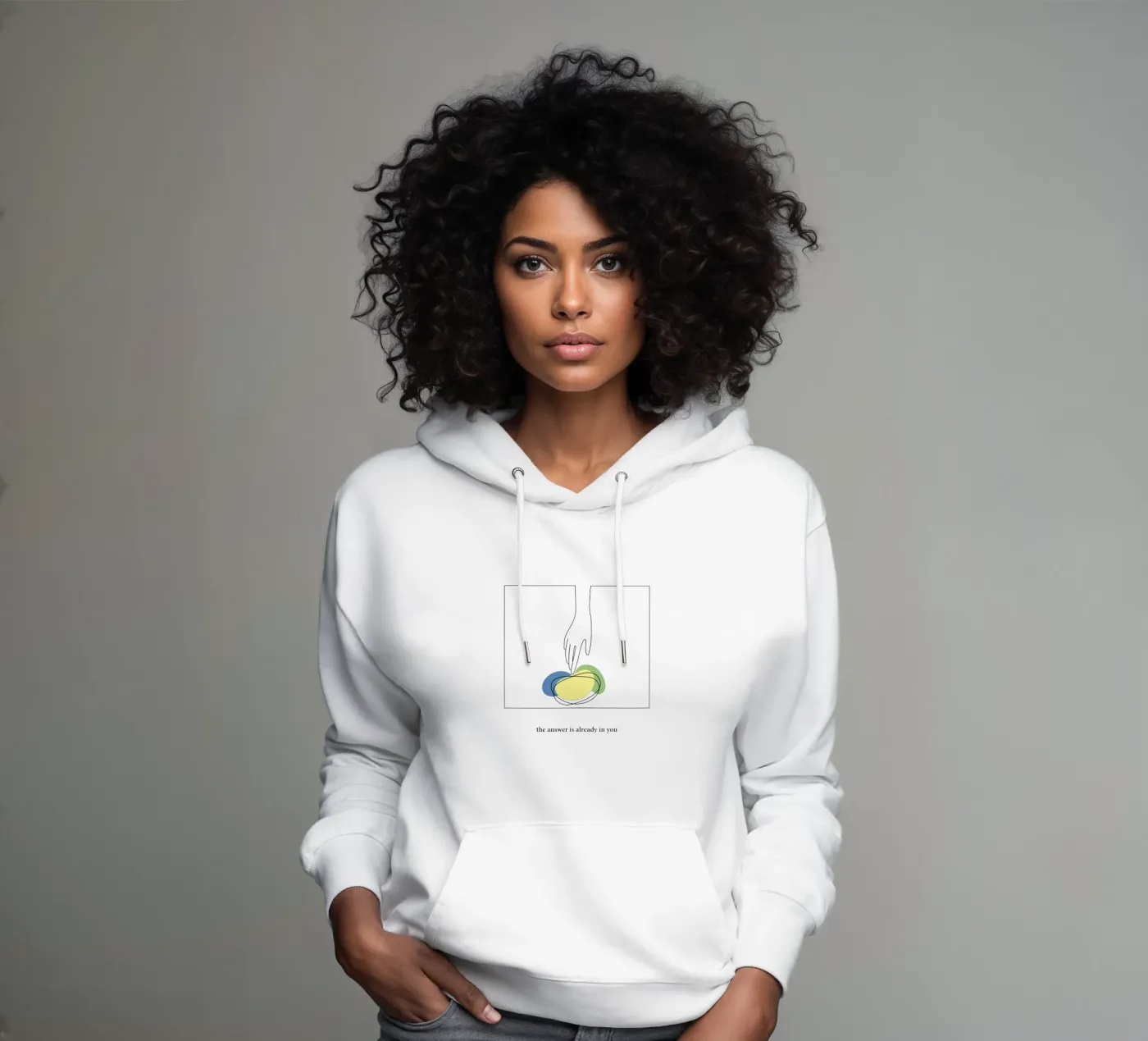 answer sweat à capuche de natural neutral