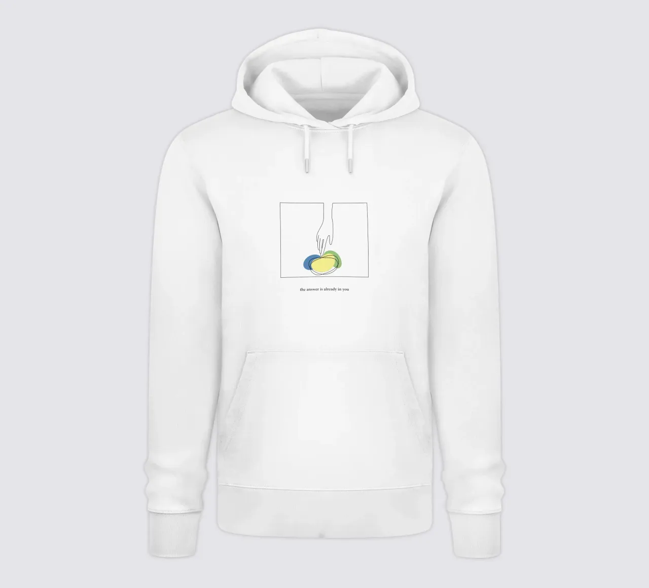 answer hoodie by natural neutral