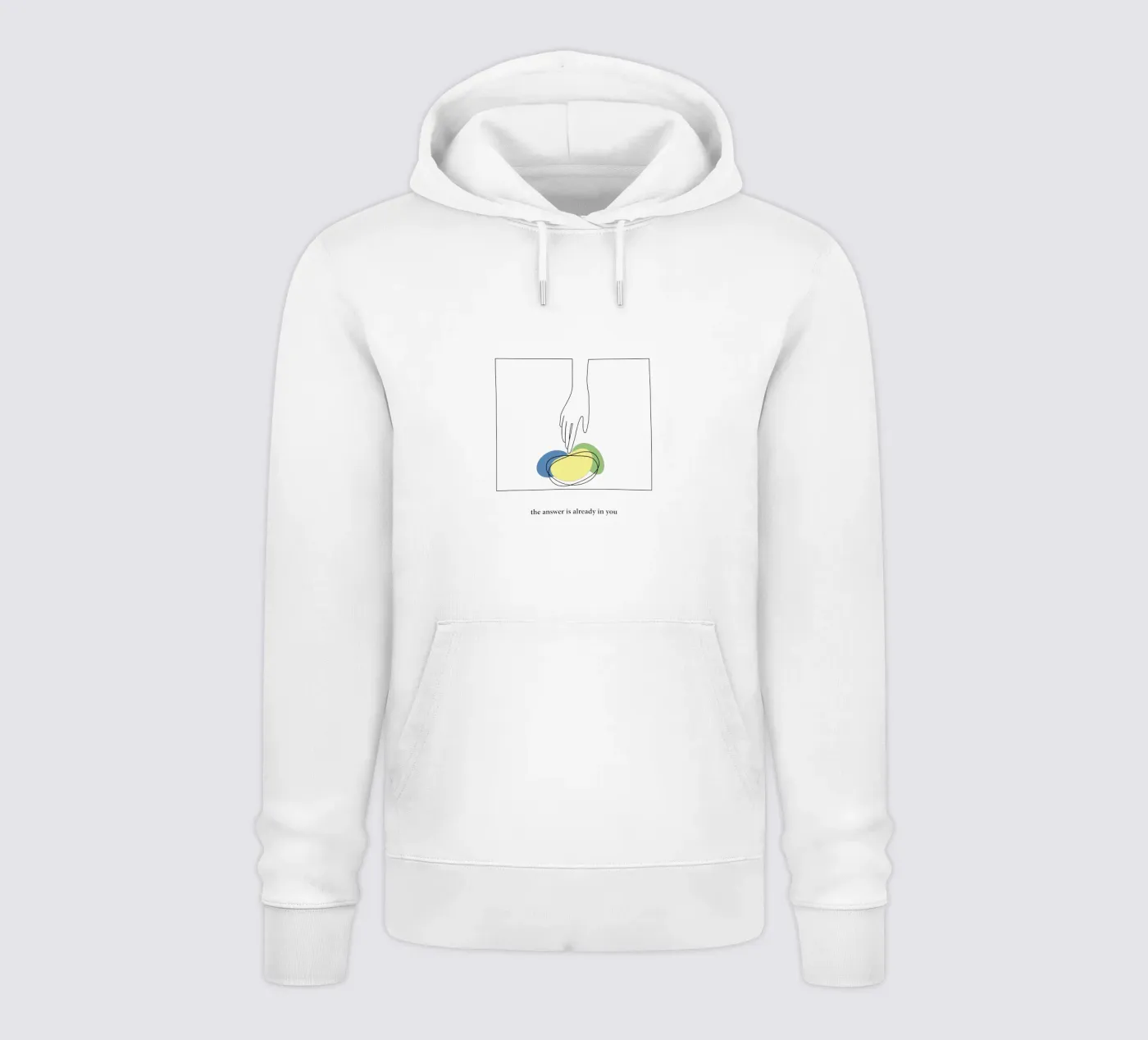 answer felpa con cappuccio da natural neutral