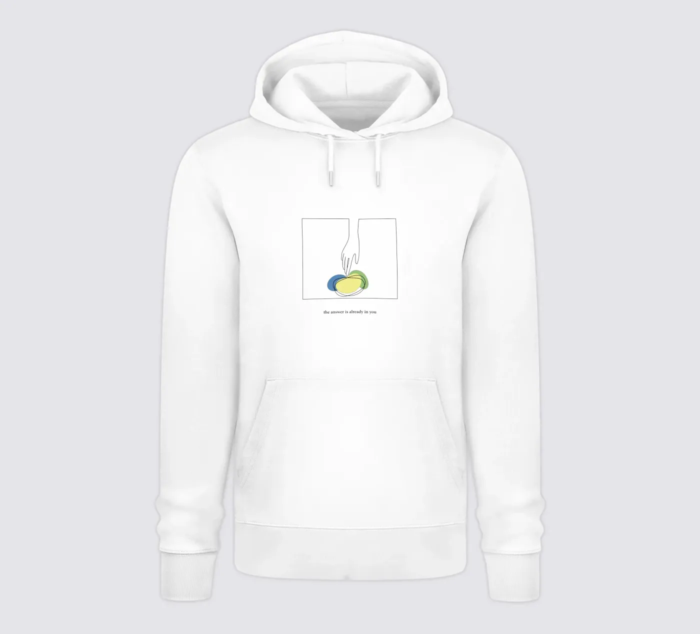 answer felpa con cappuccio da natural neutral