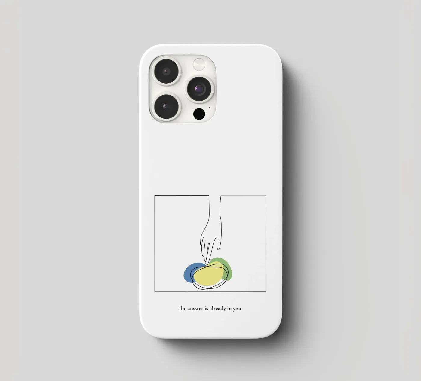 answer iphone case by natural neutral