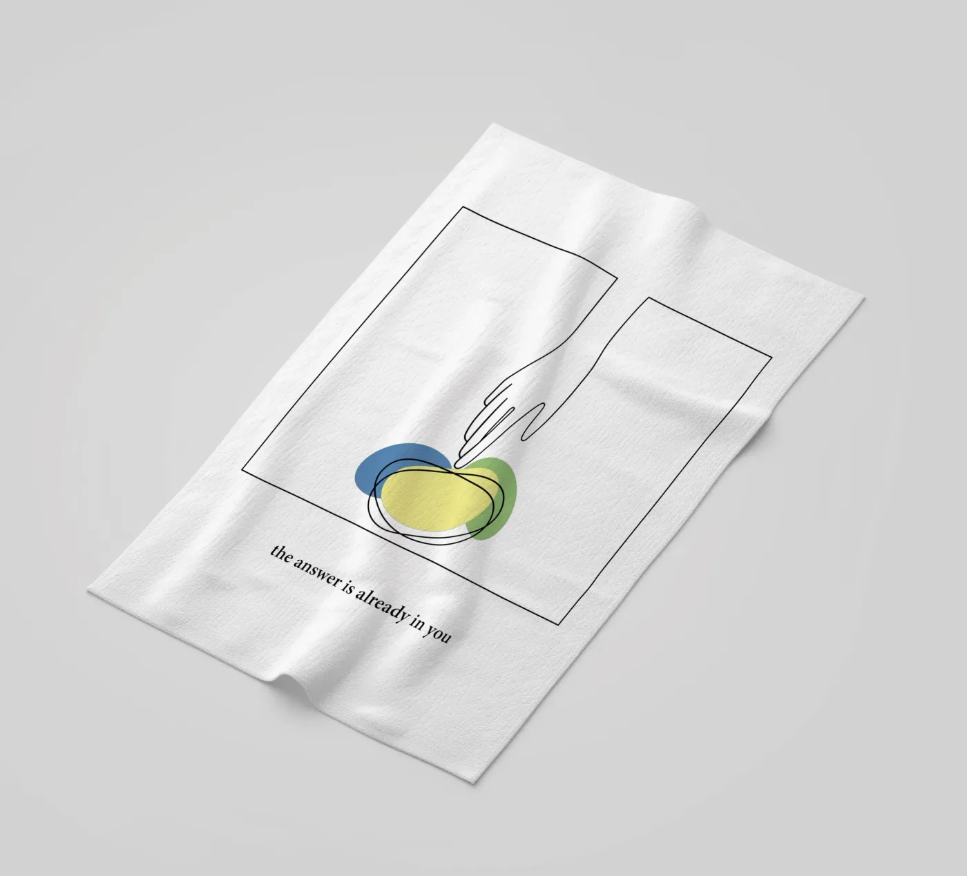 answer beach towel by natural neutral