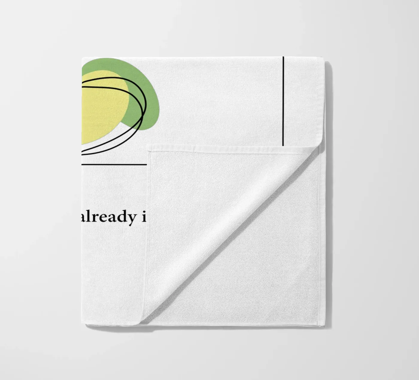 answer beach towel by natural neutral