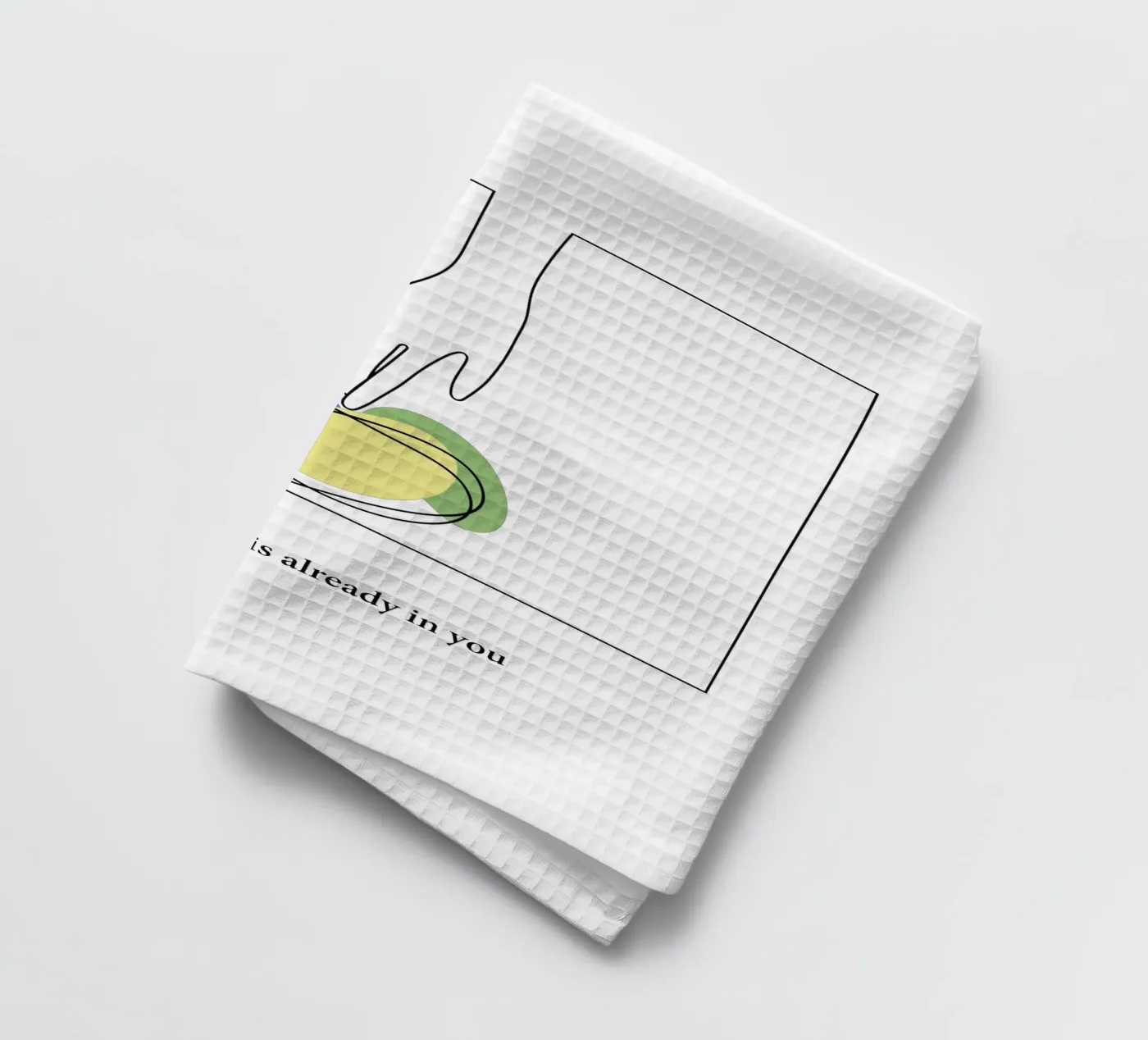 answer tea towel by natural neutral