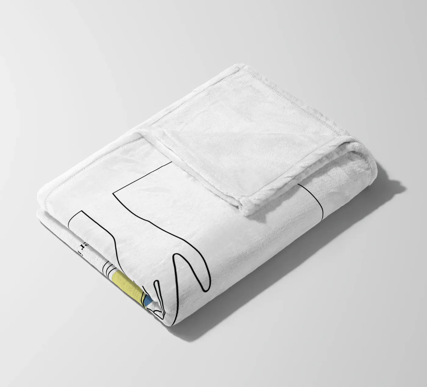 answer fleece blanket by natural neutral