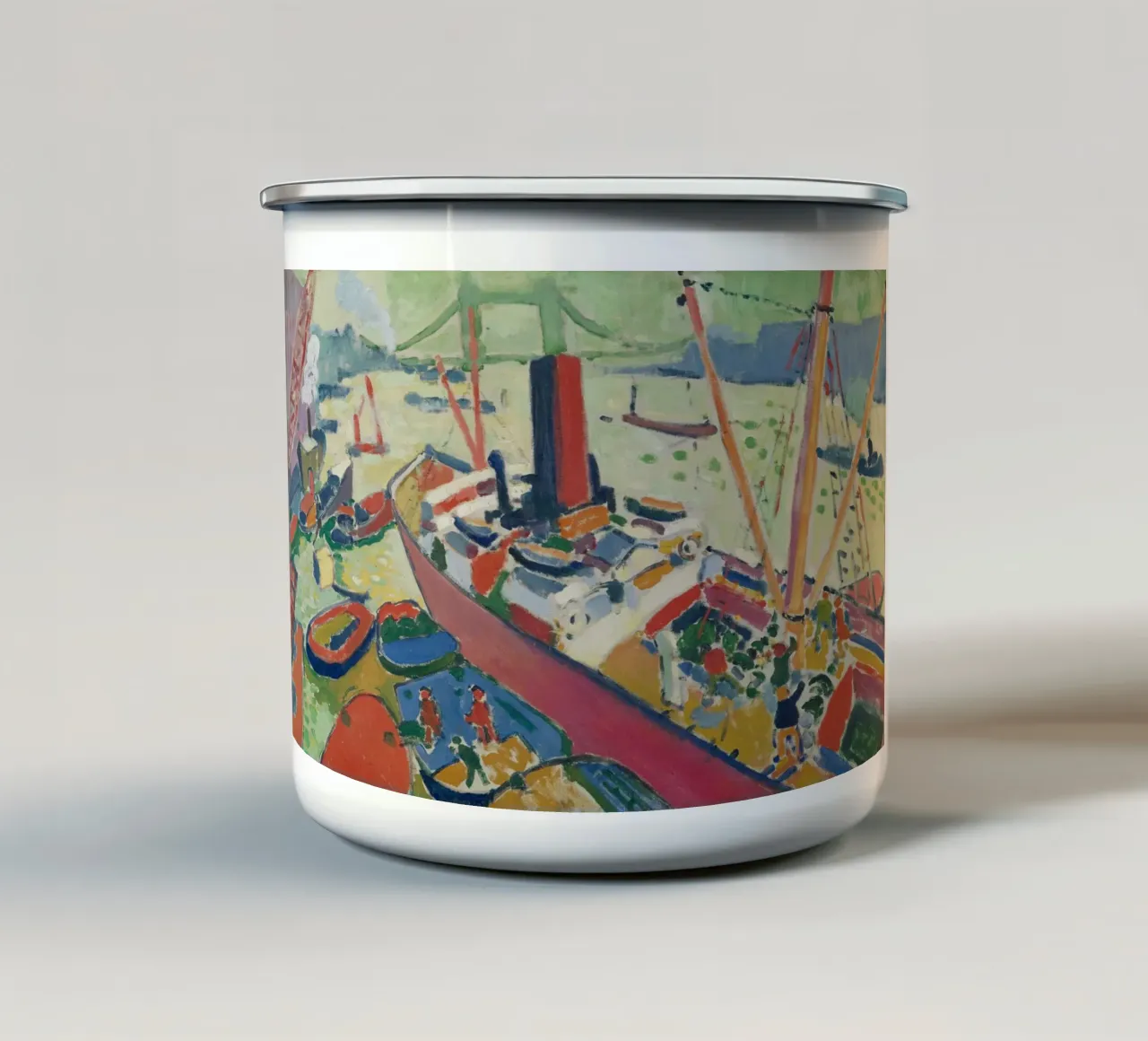 André Derain - La piscina di Londra tazza in smalto da ARTOTHEK