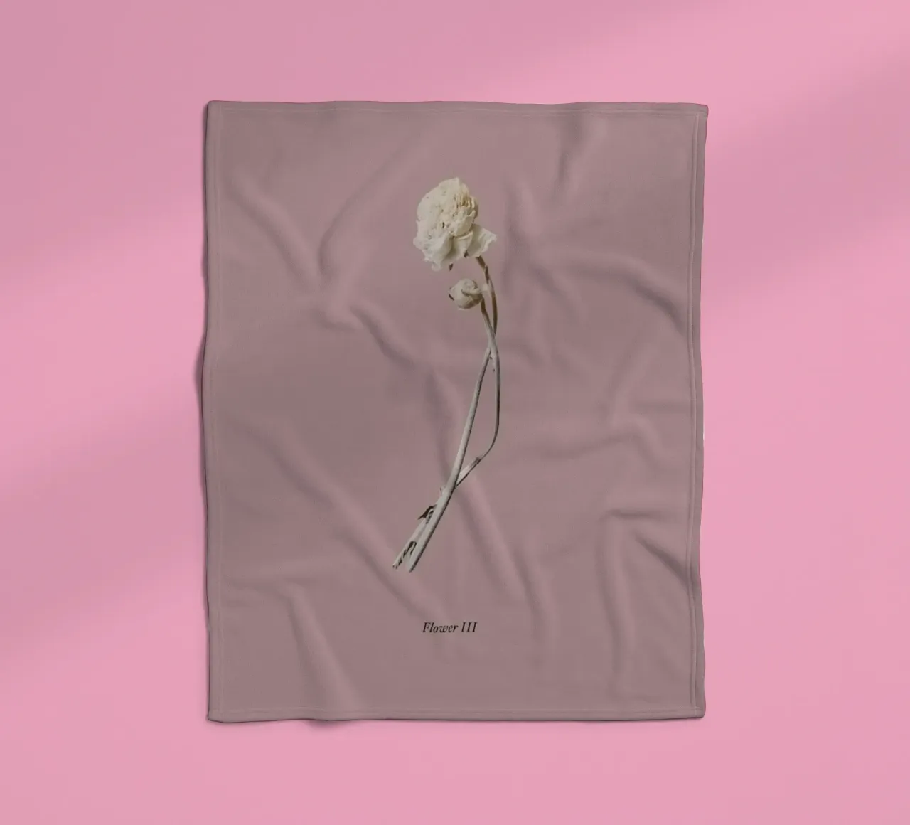 Botanico IV coperta in pile da Elena Veronese