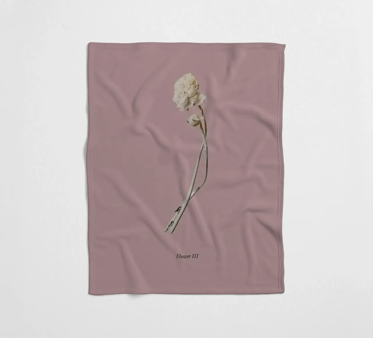 Botanico IV coperta in pile da Elena Veronese