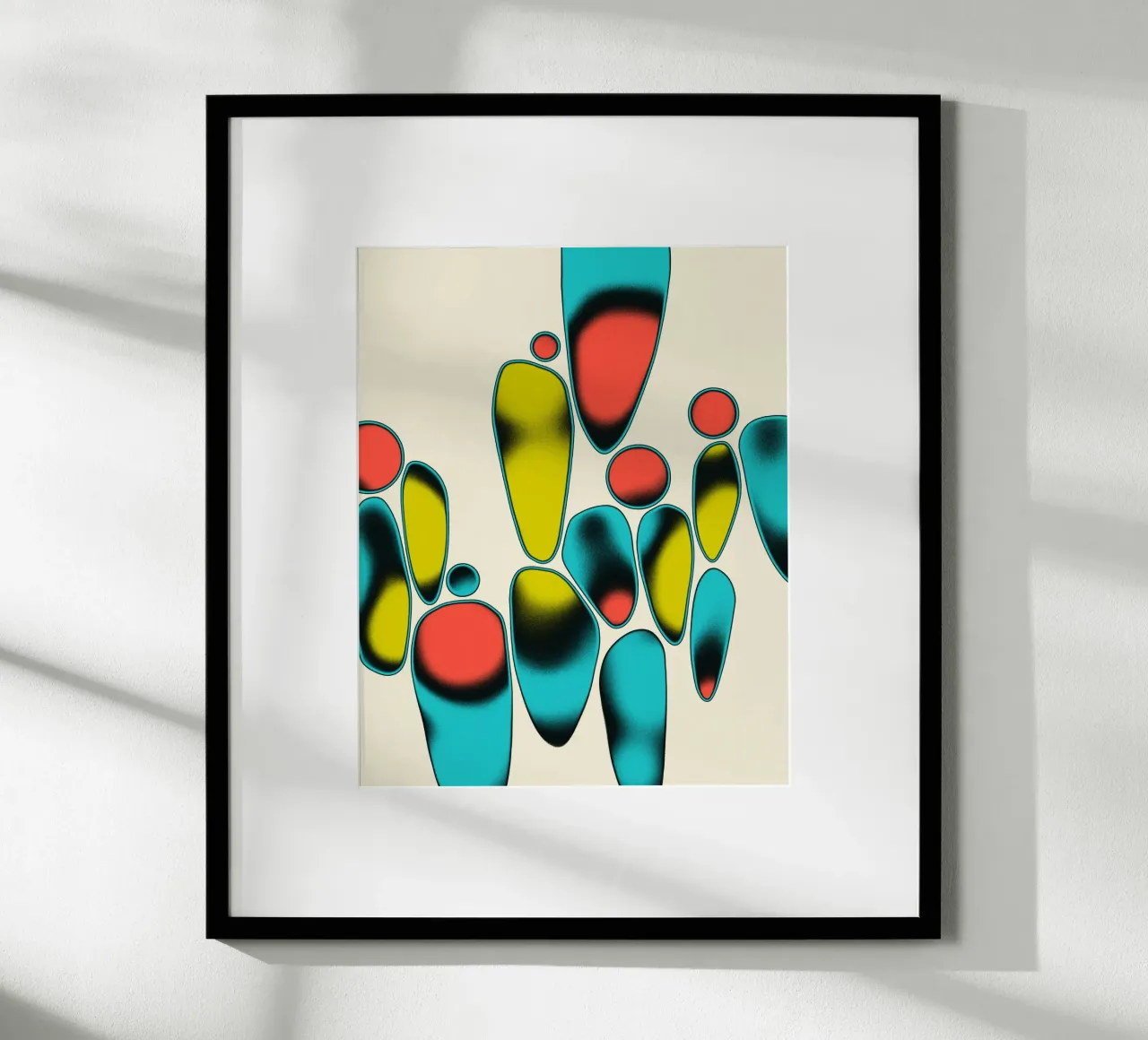COSMIC JAZZ (3) poster con telaio in legno da Jazzberry Blue