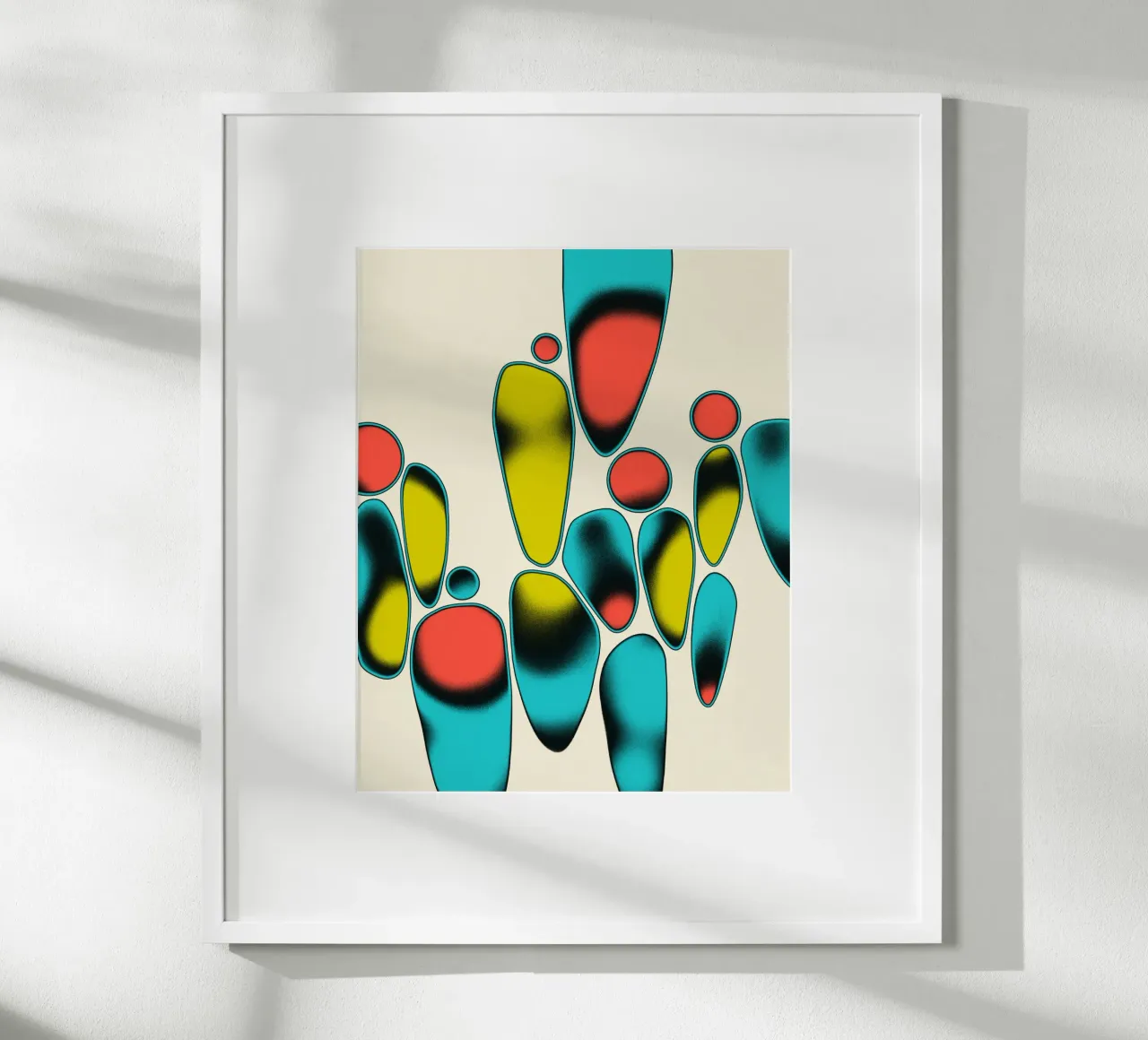 COSMIC JAZZ (3) poster con telaio in legno da Jazzberry Blue