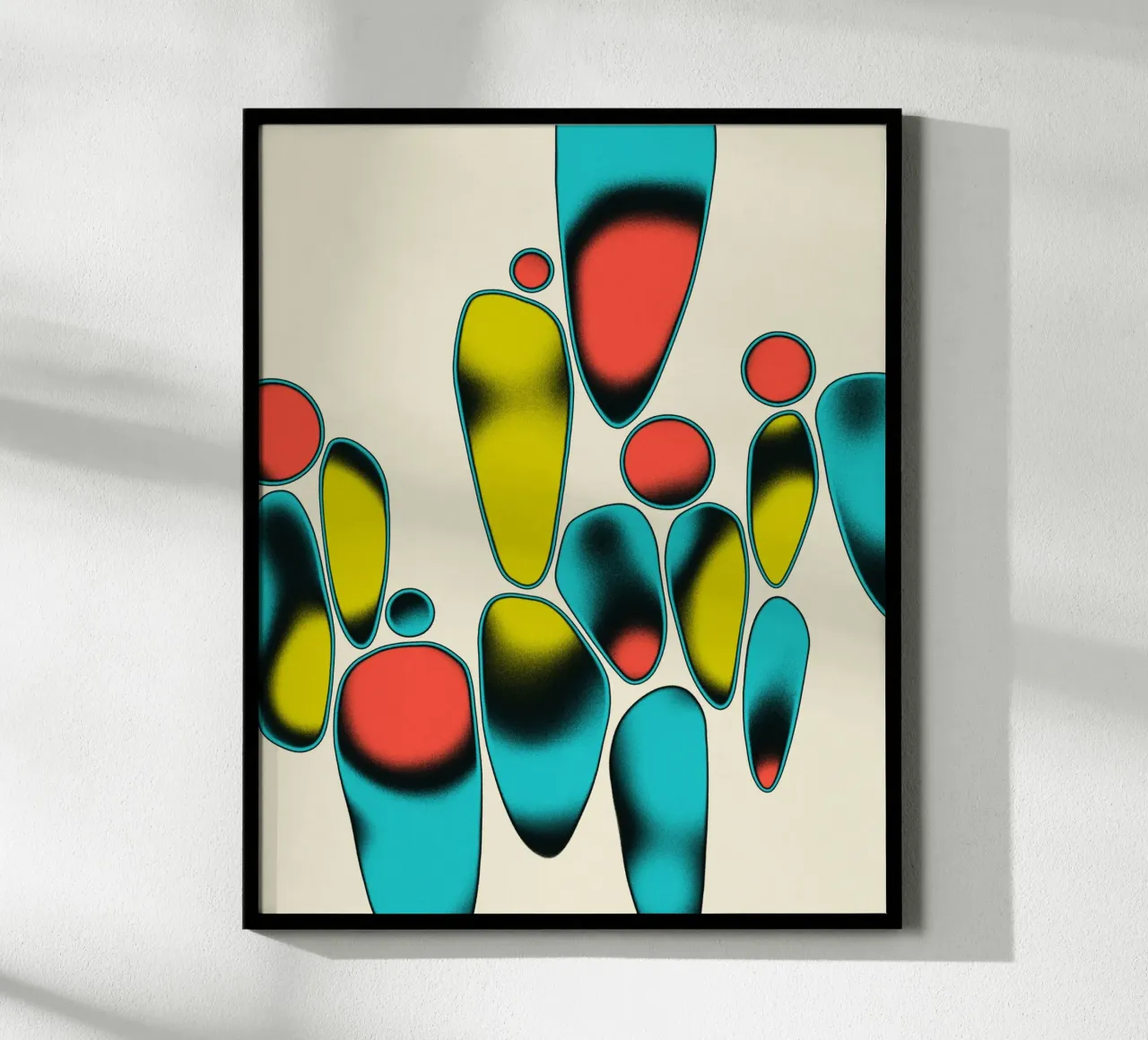 COSMIC JAZZ (3) poster con telaio in legno da Jazzberry Blue