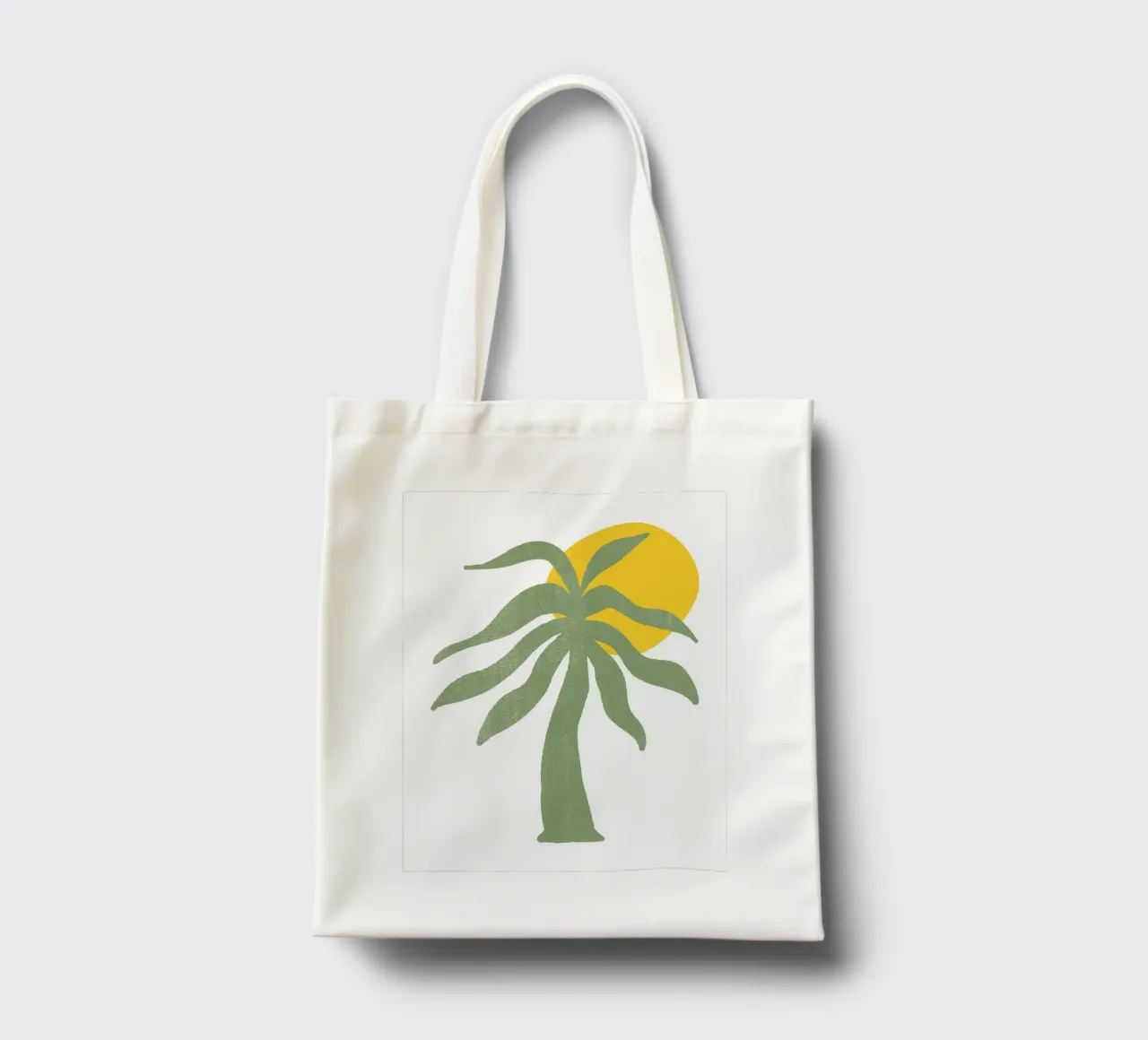 green palm tree borsa in juta da ramosashop