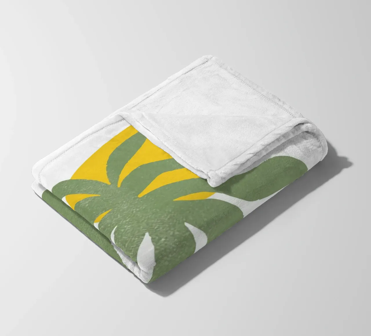 green palm tree coperta in pile da ramosashop
