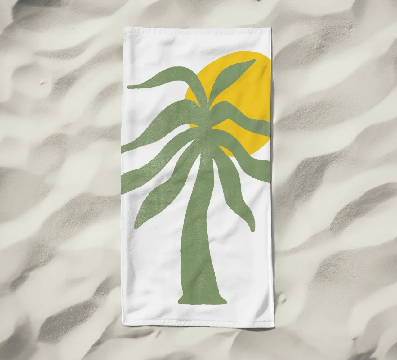 green palm tree telo mare da ramosashop