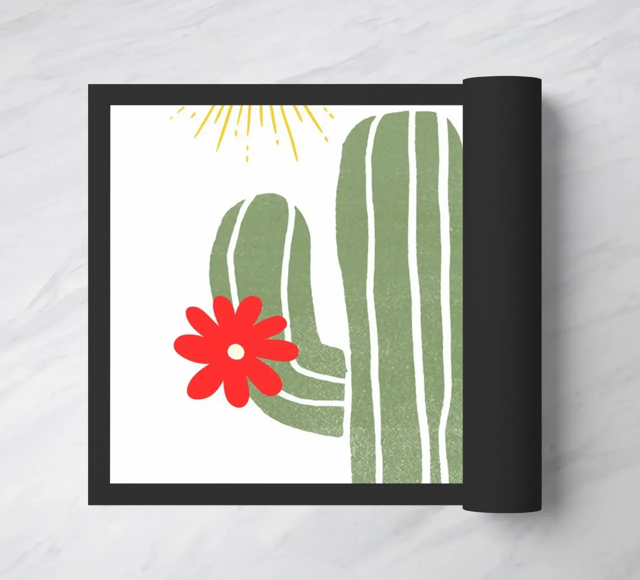 green cactus with two red zerbino da ramosashop