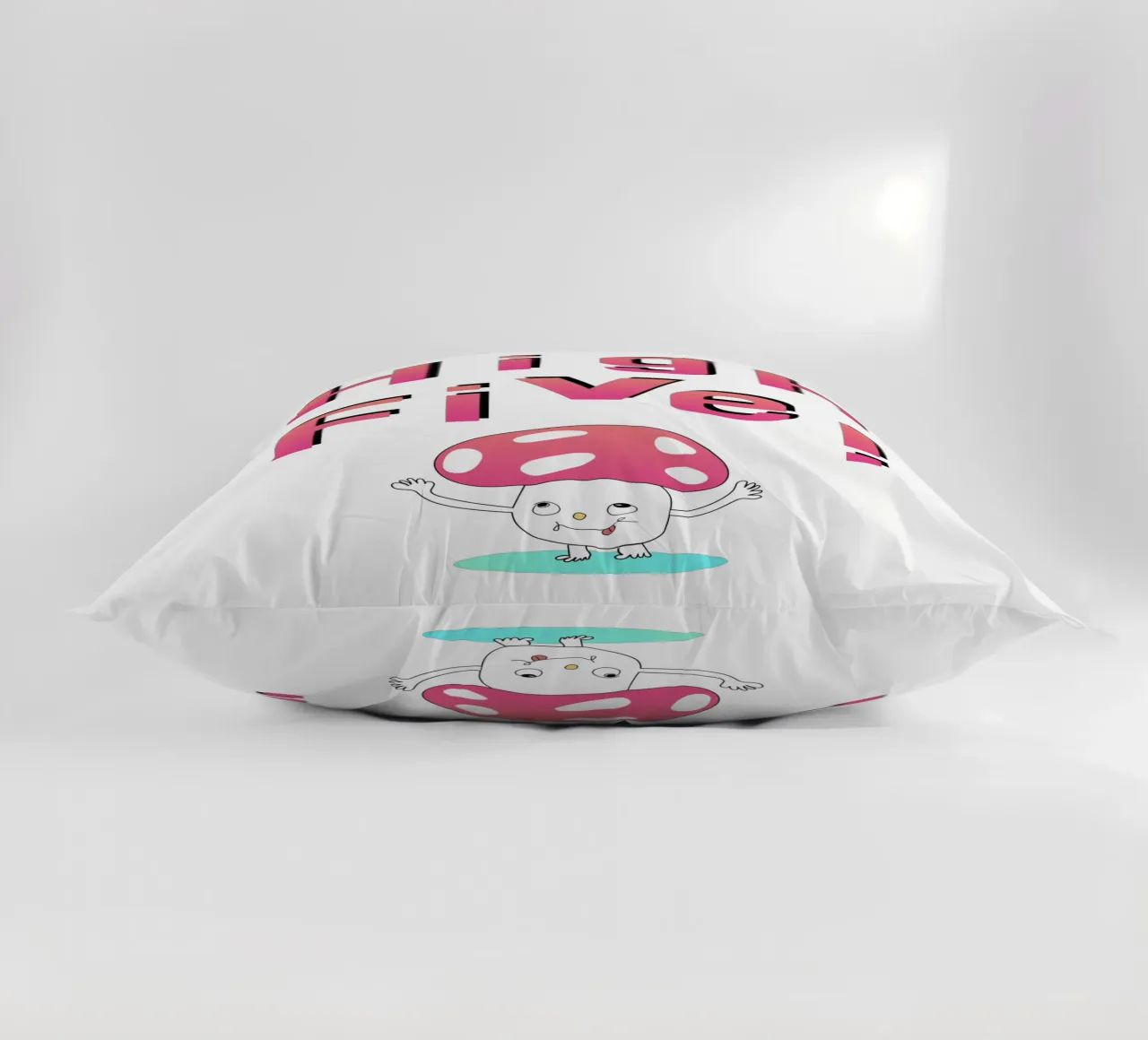 High Five! Mushroom cuscino da natural neutral