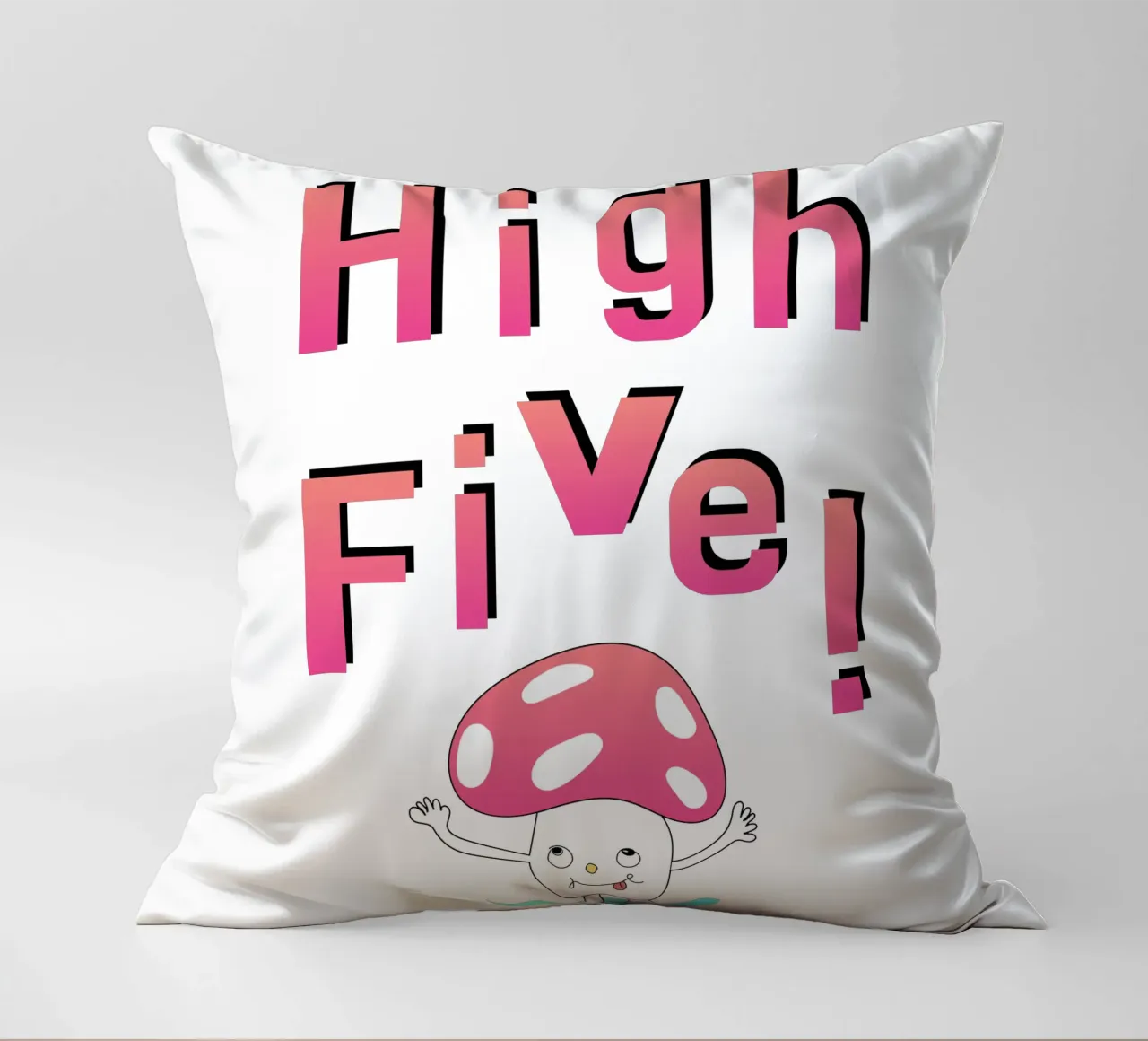 High Five! Mushroom cuscino da natural neutral