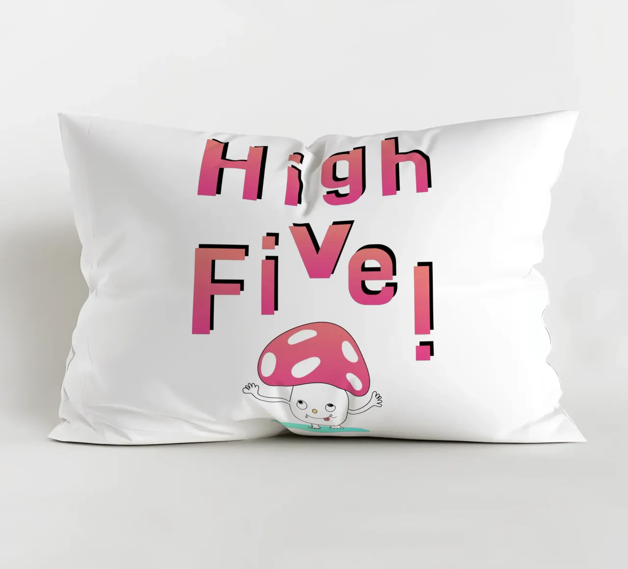 High Five! Mushroom cuscino da natural neutral