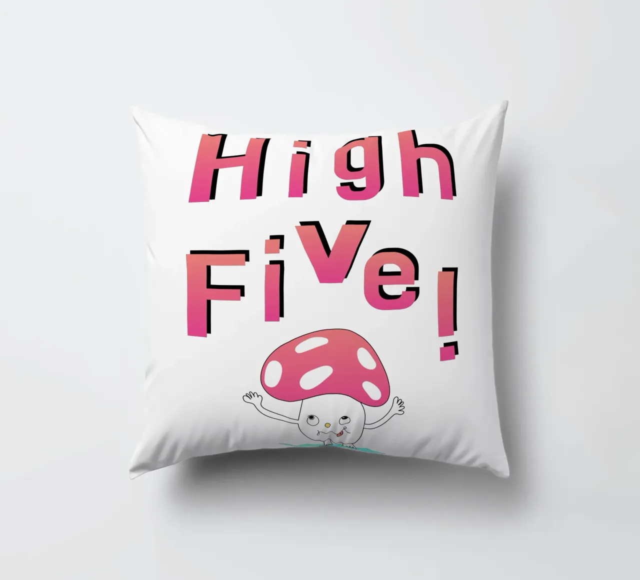 High Five! Mushroom cuscino da natural neutral