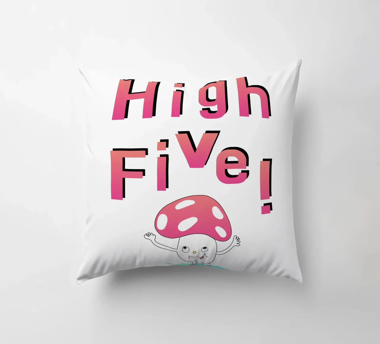 High Five! Mushroom cuscino da natural neutral