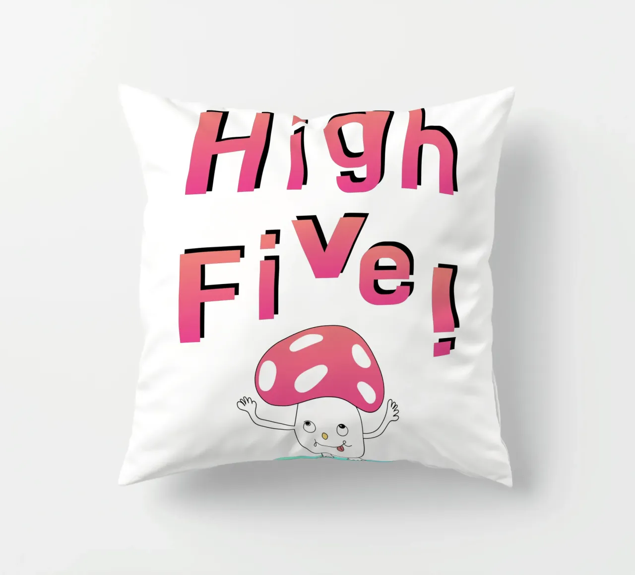 High Five! Mushroom cuscino da natural neutral