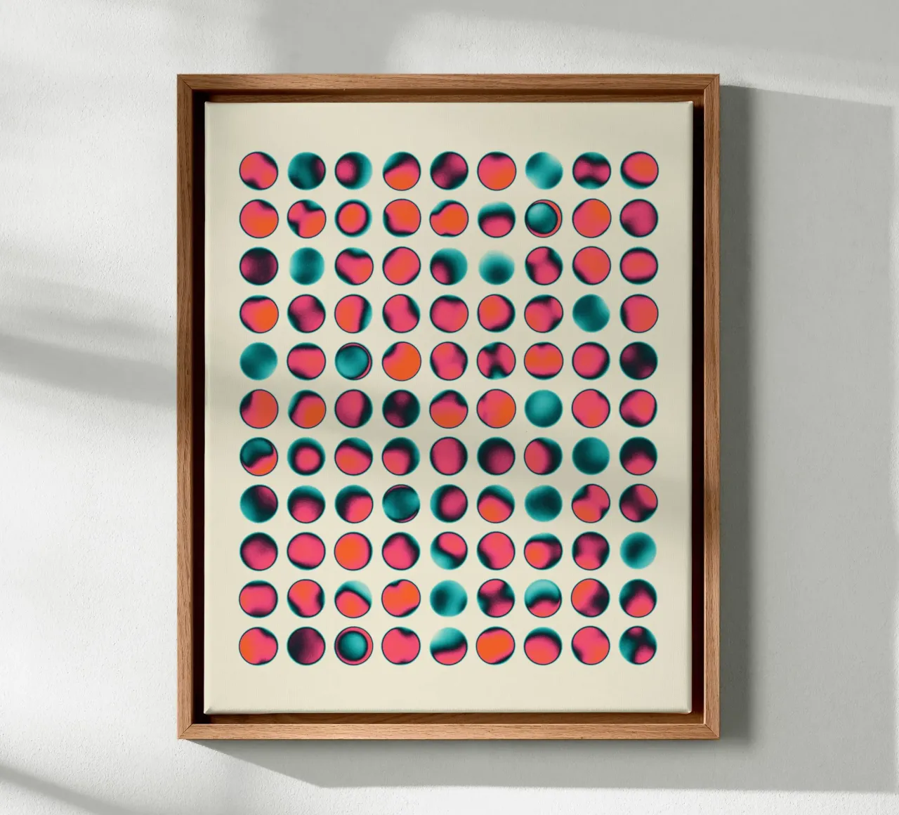 ORBS 12 tela con Cornice a cassetta da Jazzberry Blue
