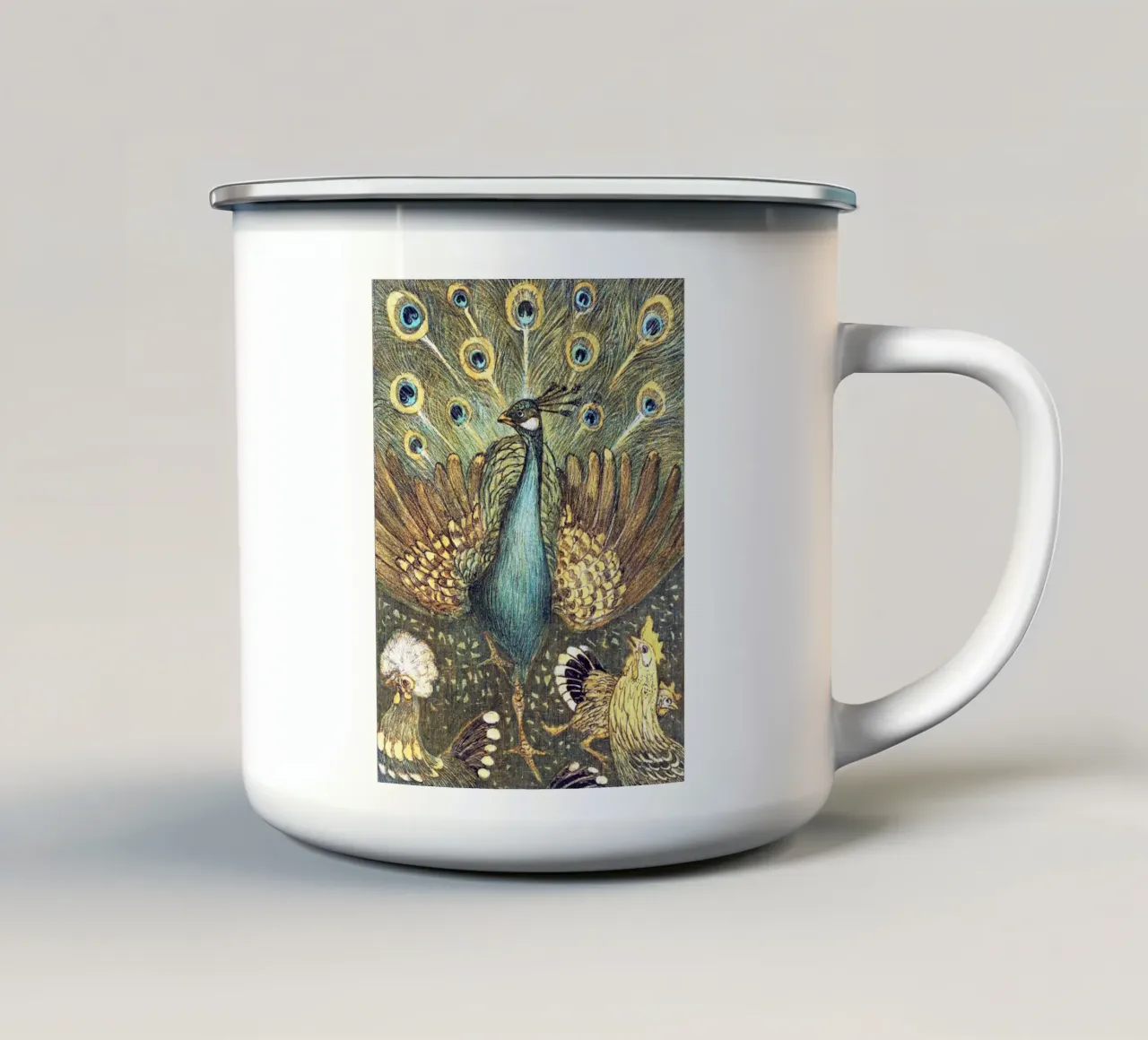 Peacock - Theo Van Hoytema tazza in smalto da apoloprints