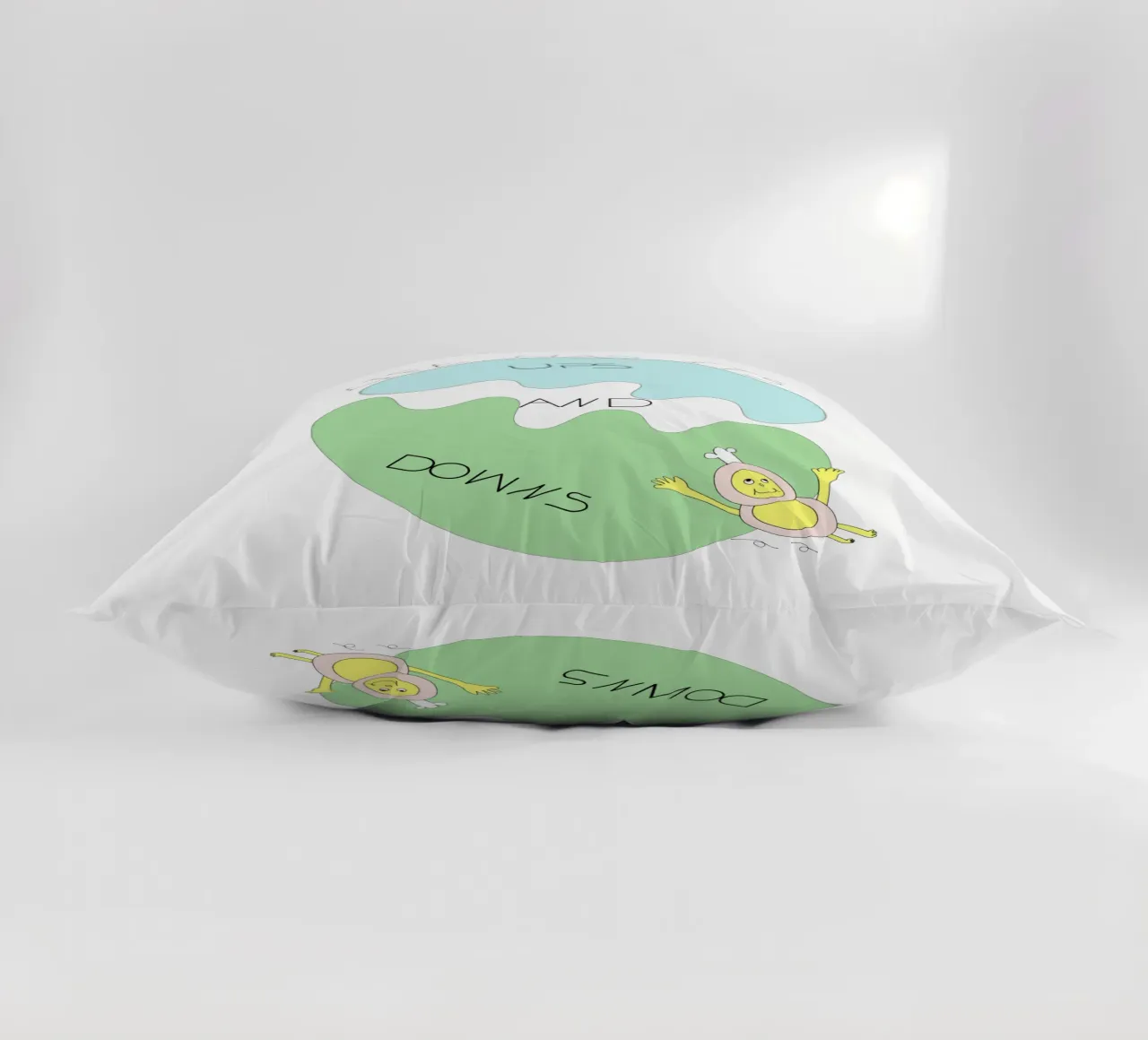 LIFE HAS ITS UPS AND DOWNS cuscino da natural neutral