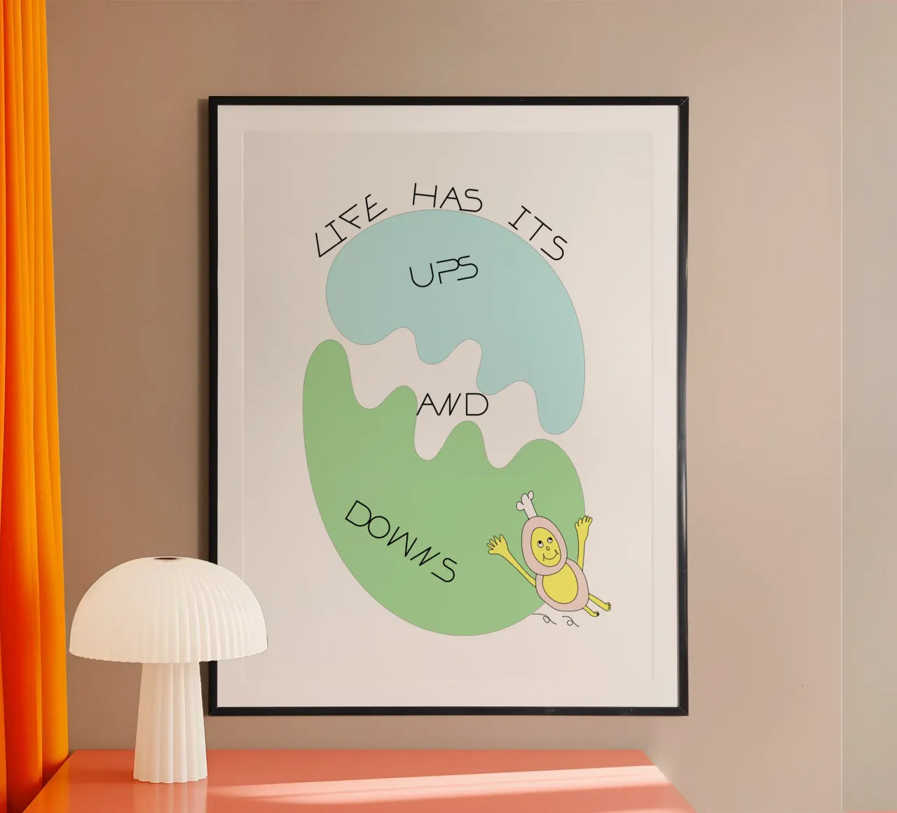LIFE HAS ITS UPS AND DOWNS carta hahnemühle da natural neutral