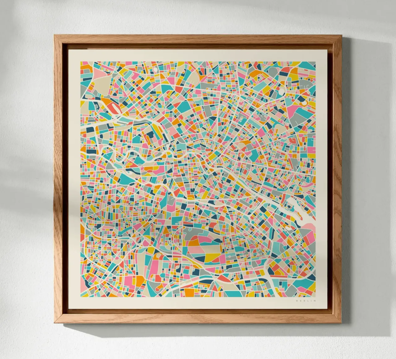 BERLIN MAP forex plate by Jazzberry Blue