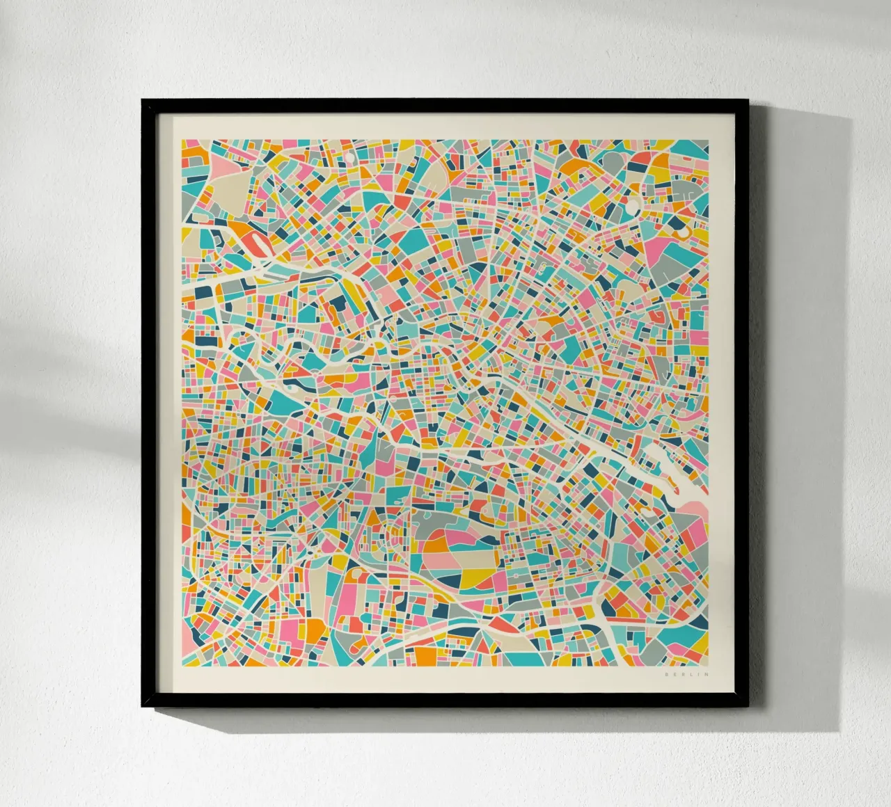 BERLIN MAP poster da Jazzberry Blue