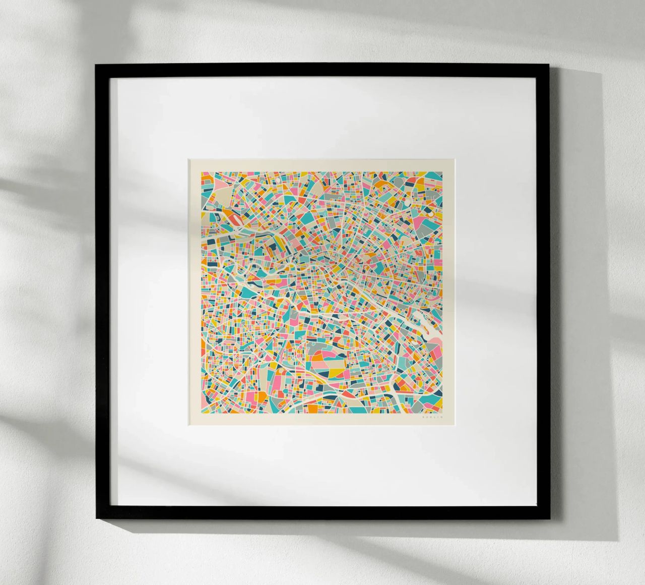 BERLIN MAP poster by Jazzberry Blue