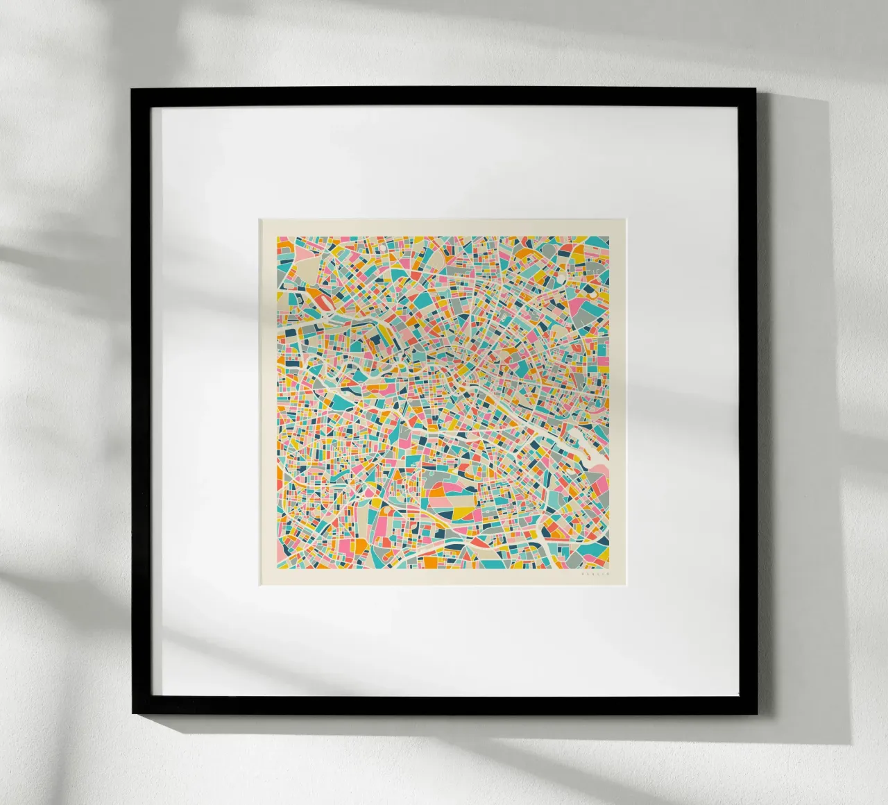 BERLIN MAP poster da Jazzberry Blue